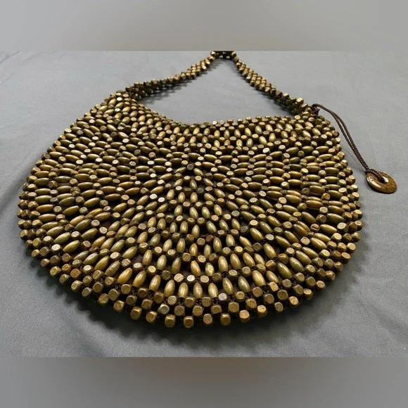 Women’s The Sak brown Wood Beaded Bag - Picture 3 of 10